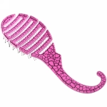 Расческа массажная «Dewal style», цвет фуксия, 21,5*6,5см