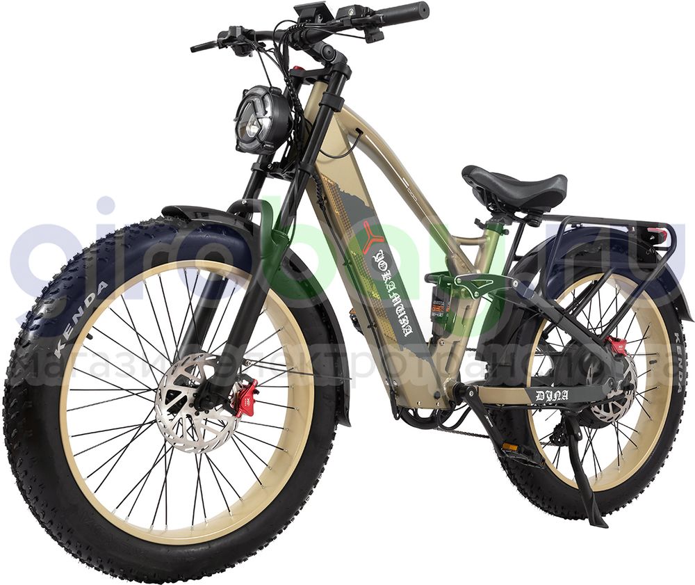Электровелосипед Yokamura Dyna 2500W (52V/30Ah) - Military Khaki фото №1