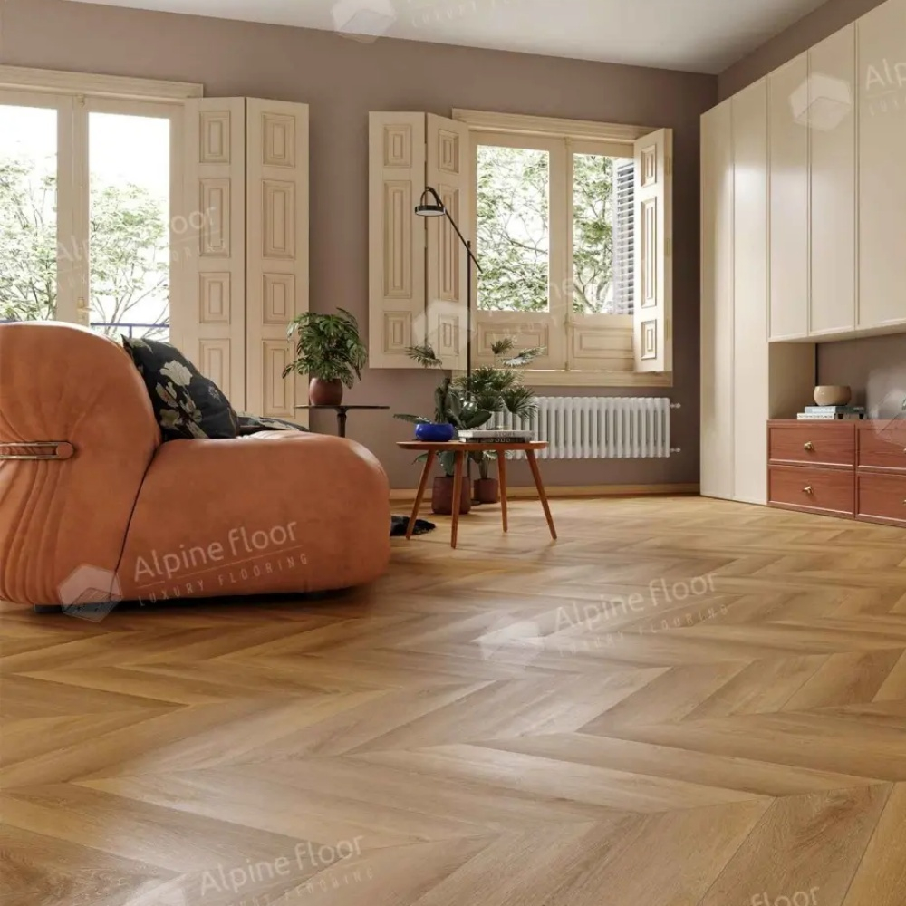 Кварцвиниловая плитка Alpine Floor Chevron Alpine ECO 18-18 MC Баварский Лес