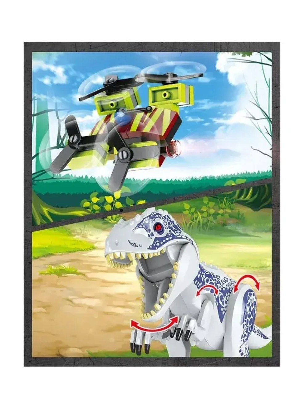 Конструктор Отряд поиска динозавров 523 детали