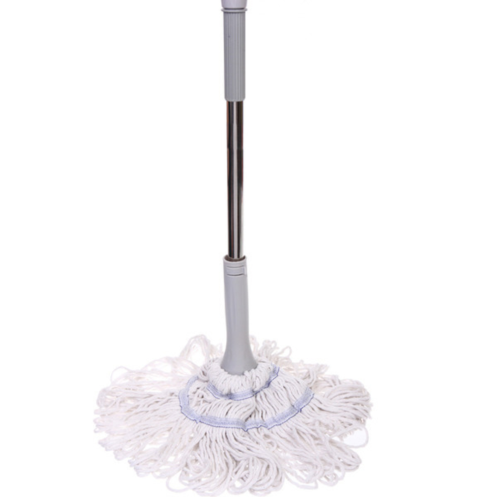 Швабра отжимная с насадкой из хлопка ручка 130см.