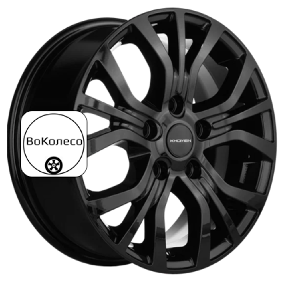 6,5x16/5x114,3 ET38 D60,1 KHW1608 (Alphard) Black Khomen Wheels