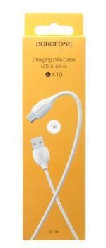 Кабель Borofone BX19 USB (m)-microUSB (m) 1.0м 2.4A силикон белый.jpg