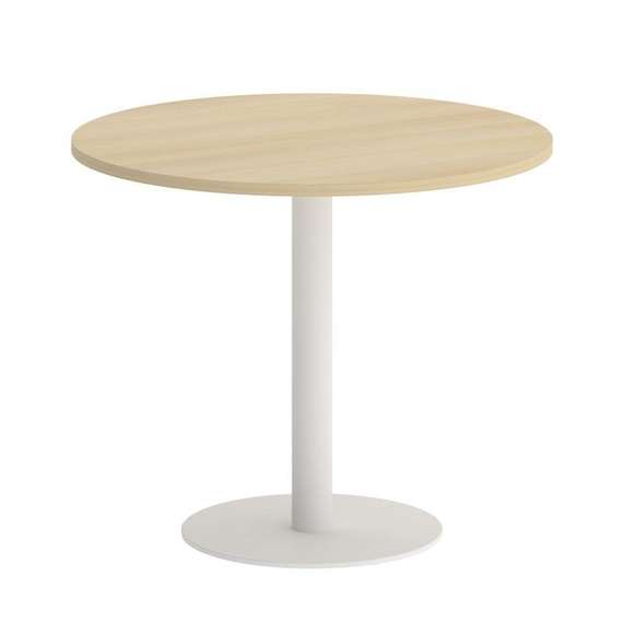 Yalta Стол круглый LT.SPRG-1 Акация Лорка/Металл Белый 900*900*750