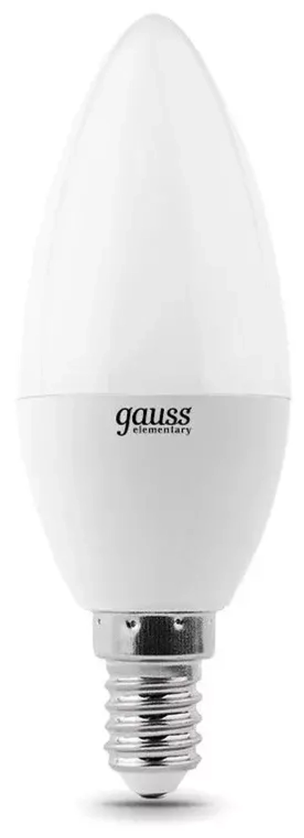 Лампа Gauss LED Elementary Свеча 6W E14 420 lm 3000K  33116