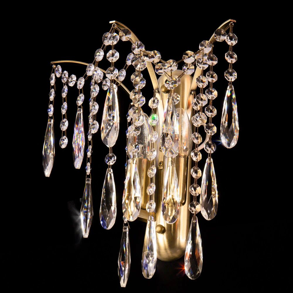 Citilux Селена CL302323 Бра хрустальное Бронза