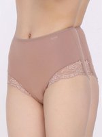 Набор из 2 высоких трусиков-слип Esencial (Размер: XL) (Цвет: кремовый)