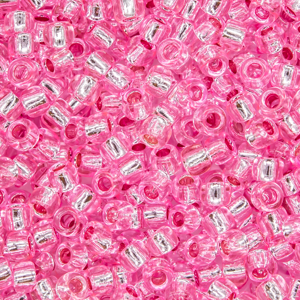 Японский бисер TOHO Round 8/0 (№38), с внутренним серебрением, прозрачный