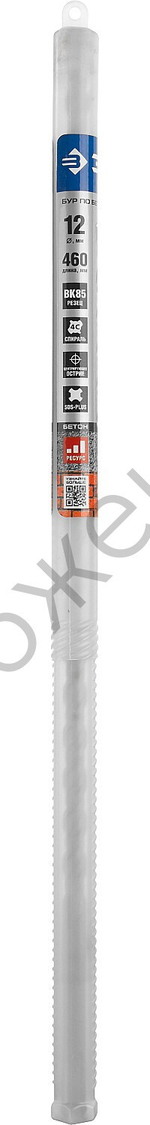 ЗУБР Бур SDS-plus 12 x 460 мм, Профессионал