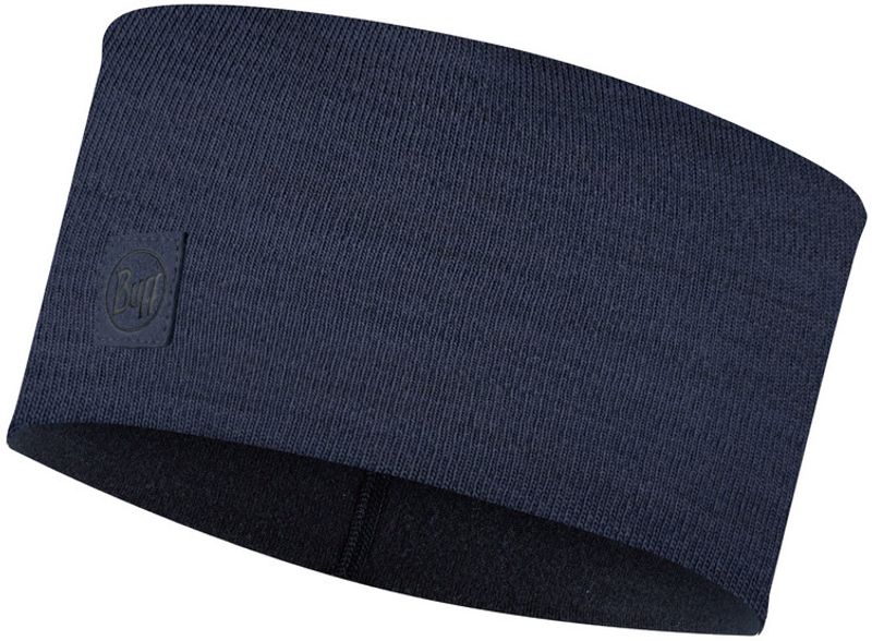 Шерстяная повязка на голову Buff Headband Midweight Wool Solid Denim Фото 1