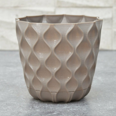 Горшок цветочный Wave 0,65л D115мм, французский платан