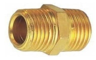 Штуцер латунный с наружными резьбами 1/2''X 3/8''(конус) Forsage F-CS-C-013-1