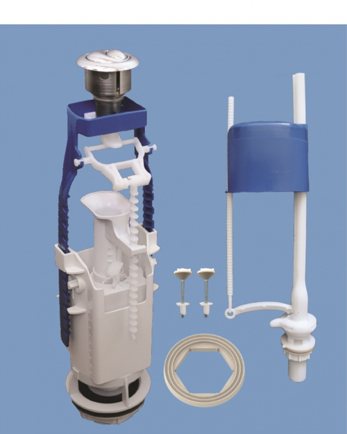 Арматура д/бачка УКЛАД (2-ух кноп) с НИЖНЕЙ  (18/1шт)