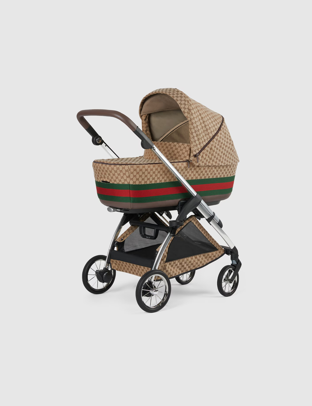 Детская Коляска Gucci Bassinet Stroller Combo "Beige"