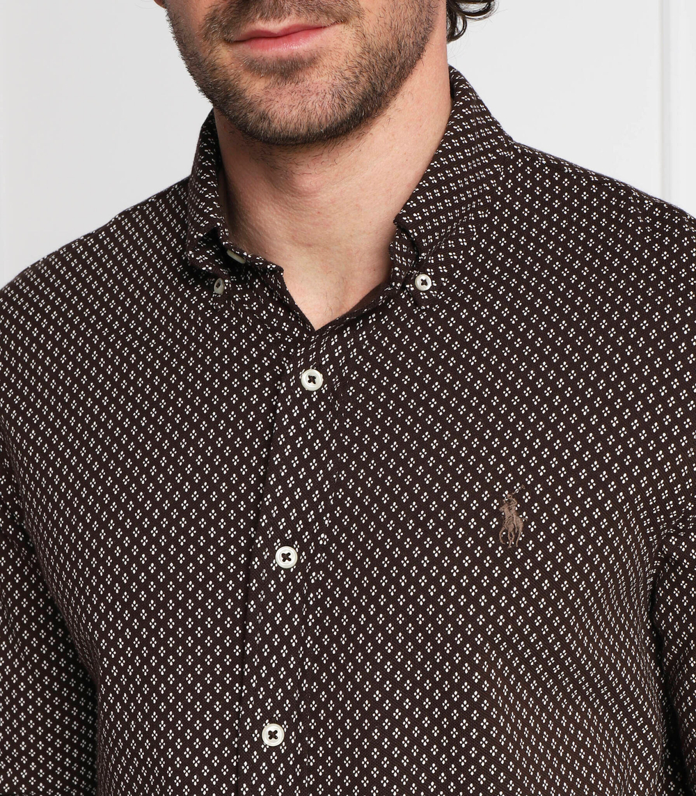 рубашка POLO RALPH LAUREN - коричневый(710890019)