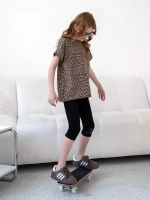 Костюм для девочки летний, футболка и бриджи