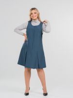 Сарафан 1355 зелено-синий Novita (Акция)