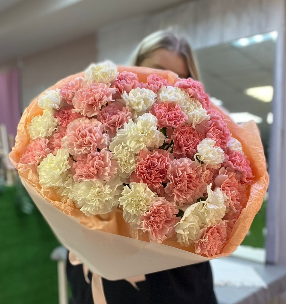 Букет с диантусами
