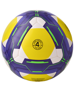Мяч футбольный Primero Kids №4, белый/фиолетовый/желтый