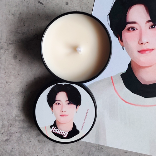 Ароматическая свеча / Горящее сердце / STRAY KIDS / Han Jisung (50 мл)