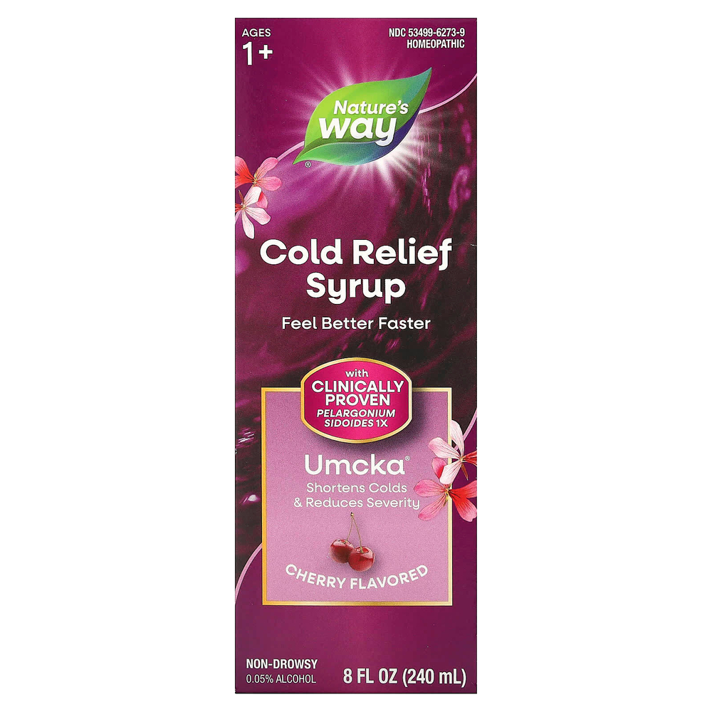 Nature's Way, Umcka, сироп от простуды, вишня, 240 мл (8 жидк. унций)