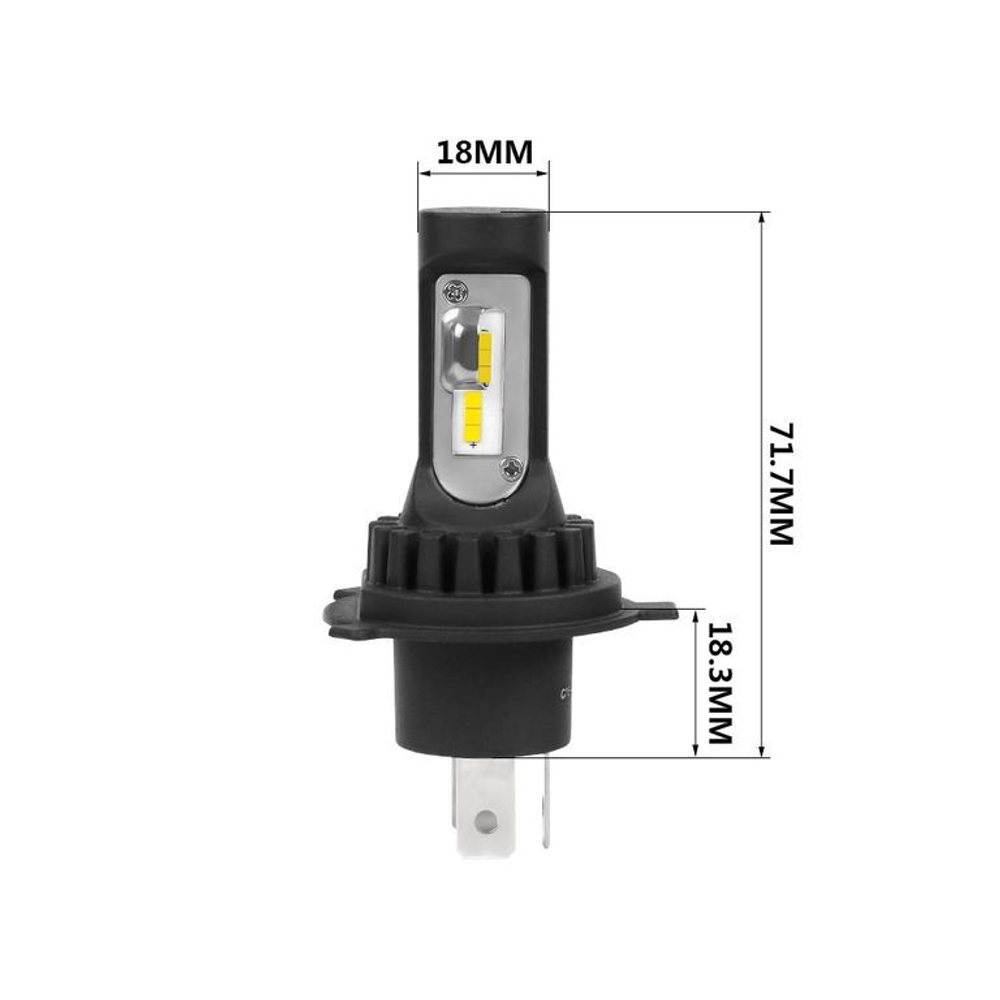 Светодиодные лампы H4 Optima LED QVANT, 5000K, 12-24v, (комплект, 2шт)