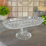 Блюдо на ножке овальное 28*14*12см, 675-128