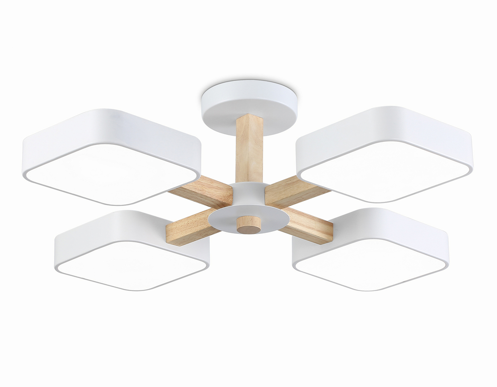 FL4879/4 WH/WD белый/дерево 72W 3000-6000K D610*160 (без ПДУ)