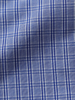 Сорочка мужская VESTER длинный рукав, цвет синий, клетка, хлопок/пэт 50314 49