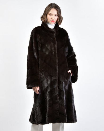 Шуба из меха норки