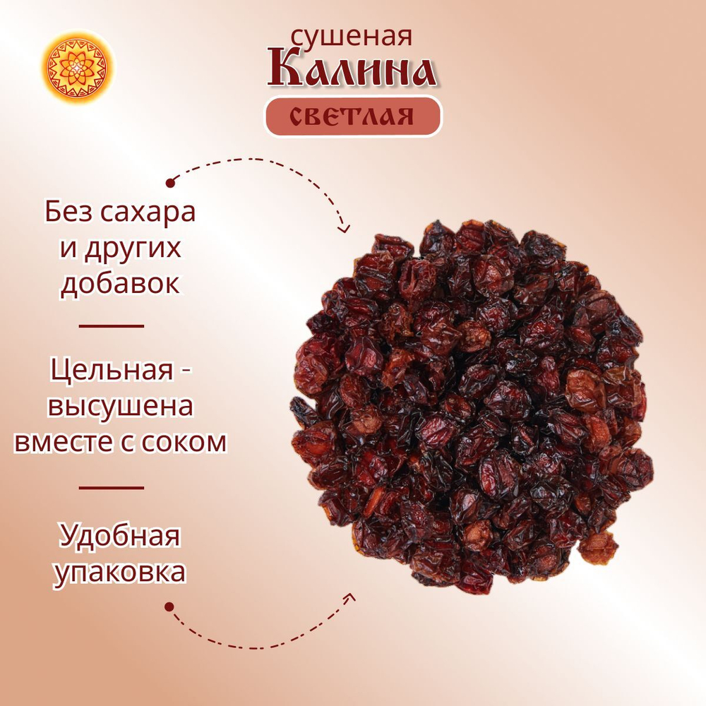 Калина красная. Алтайская "Светлая" ягода сушеная