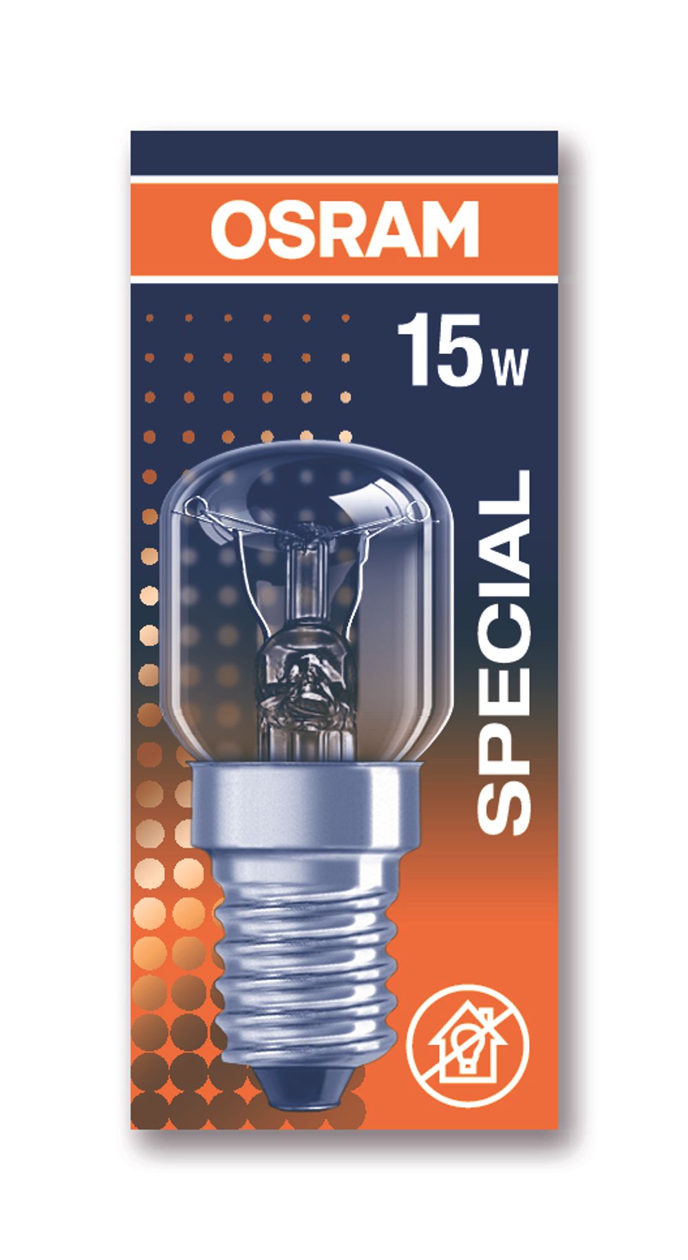 Лампа для холодильников, приборов, техники и оборудования OSRAM SPECIAL PYGMY  15Вт Е14 230В