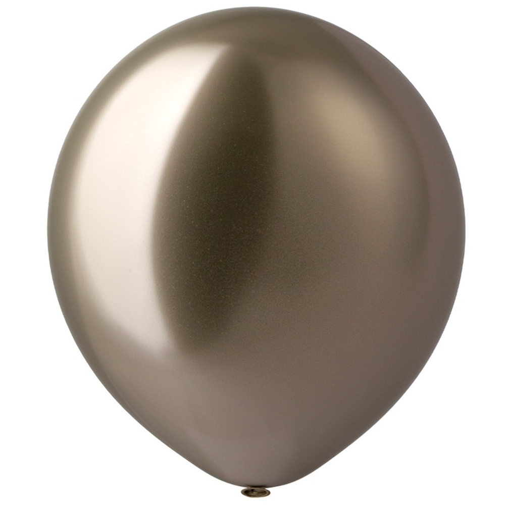 Шар латексный Shiny Хром 46 см (Золотой)