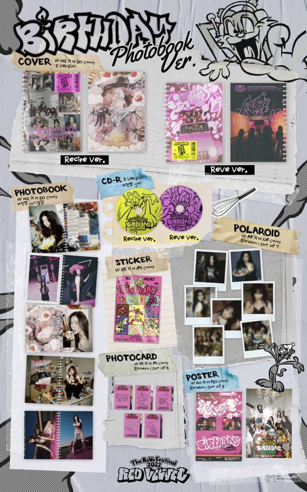 Альбом Red Velvet - The ReVe Festival 2022 : Birthday Photo Book 2 Version SET