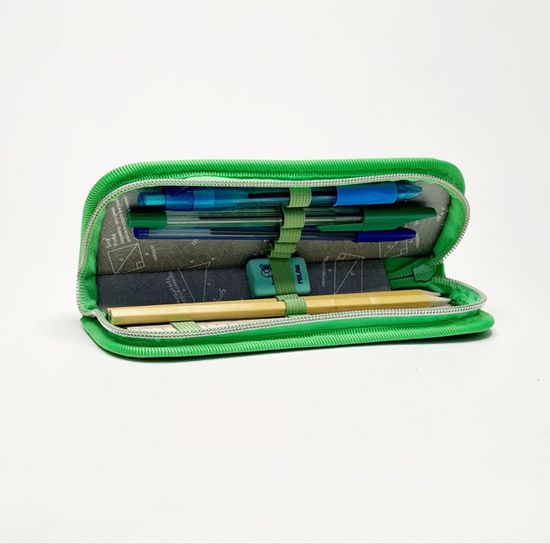 Пенал школьный с наполнением, Мотоциклист