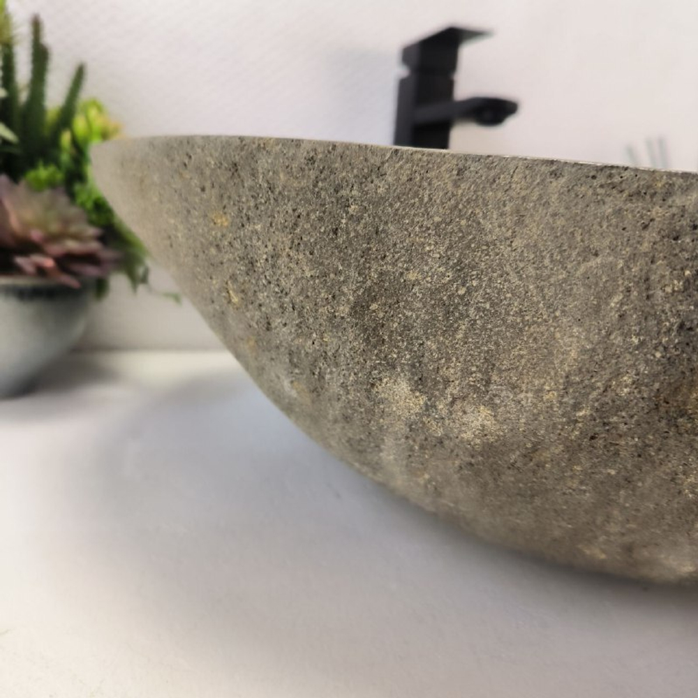 Раковина из речного камня RS-63595 (60*53*16) 0124