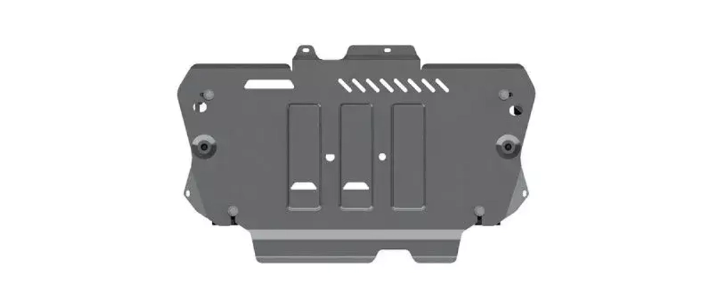 Защита картера двигателя, КПП (4 мм, алюминий) для Ford Kuga 2013-2017 (V - 1.6 AT 4WD; 2.5 AT 4WD), Ford Kuga 2017-2020 (V - 1.5 AT; 2.5 AT) Sheriff.08.3367