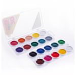 Краски акварельные ГАММА "Пчелка", 20 цветов, медовые, без кисти, пластиковая коробка, европодвес, 212033