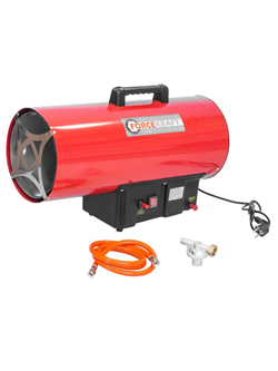 Пушка тепловая газовая(50кВт,220V,1.5 bar,расход-3.63 кг/час,пр.-ть-872м3/час,площадь обогрева-290м2,пропан/газ,защита от утечки и перегрева) FORCEKRAFT FK-GH-50M