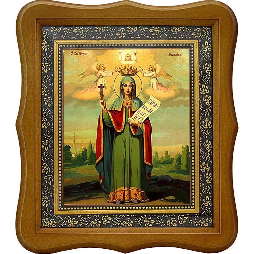 Святая мученица Параскева Пятница. Икона на холсте.