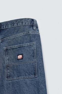 ZARA ДЖИНСЫ-ЧИНОС, СИНИЙ