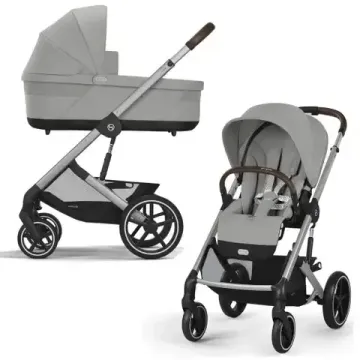 Коляска 2 в 1 Cybex Balios S Lux 2025 (Stone grey/Silver)