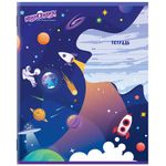 Тетрадь 12 л. ЮНЛАНДИЯ, клетка, обложка картон, "КОСМОС", 106469