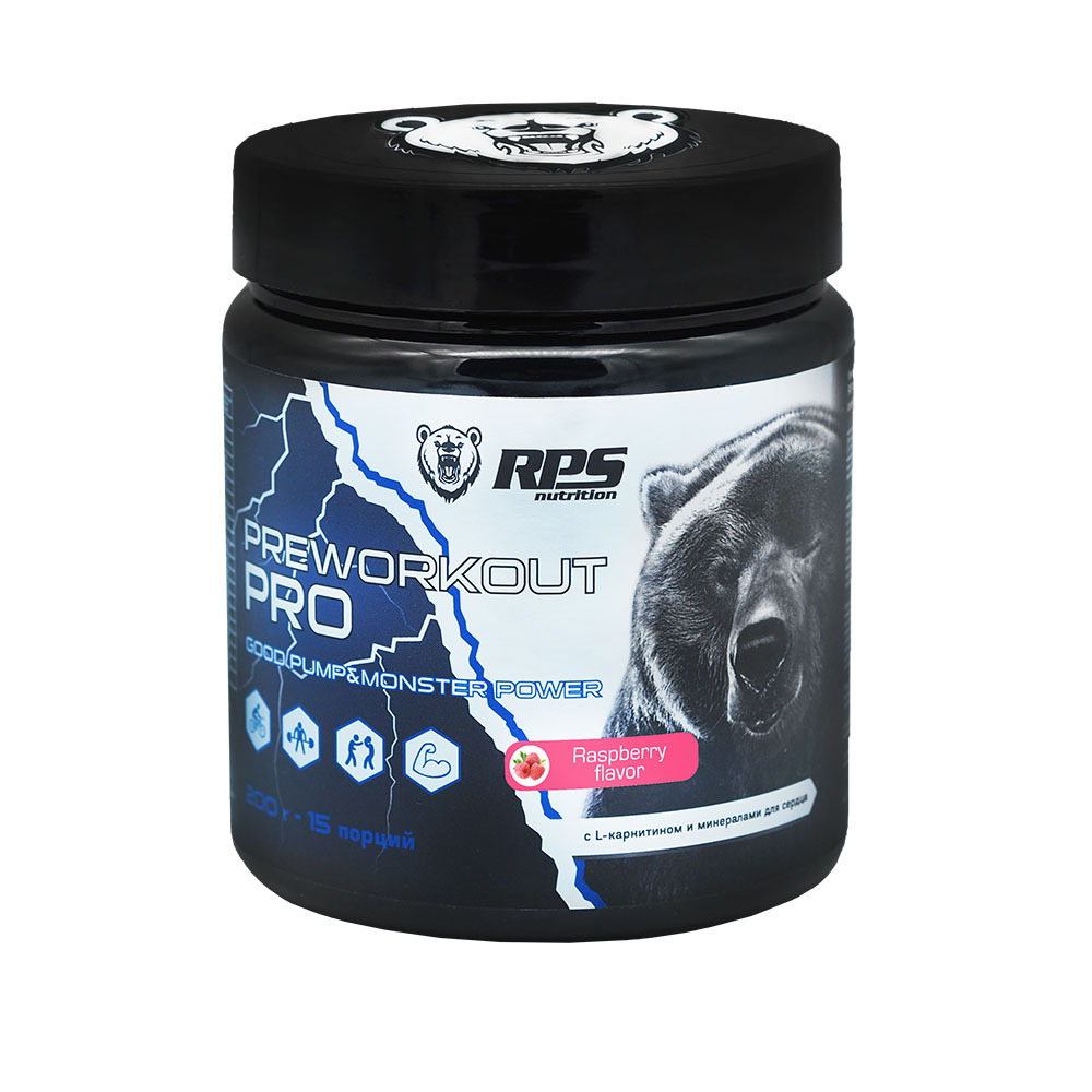 ПРЕДТРЕНИРОВОЧНЫЙ КОМПЛЕКС PRE-WORKOUT PRO, БАНКА 200г