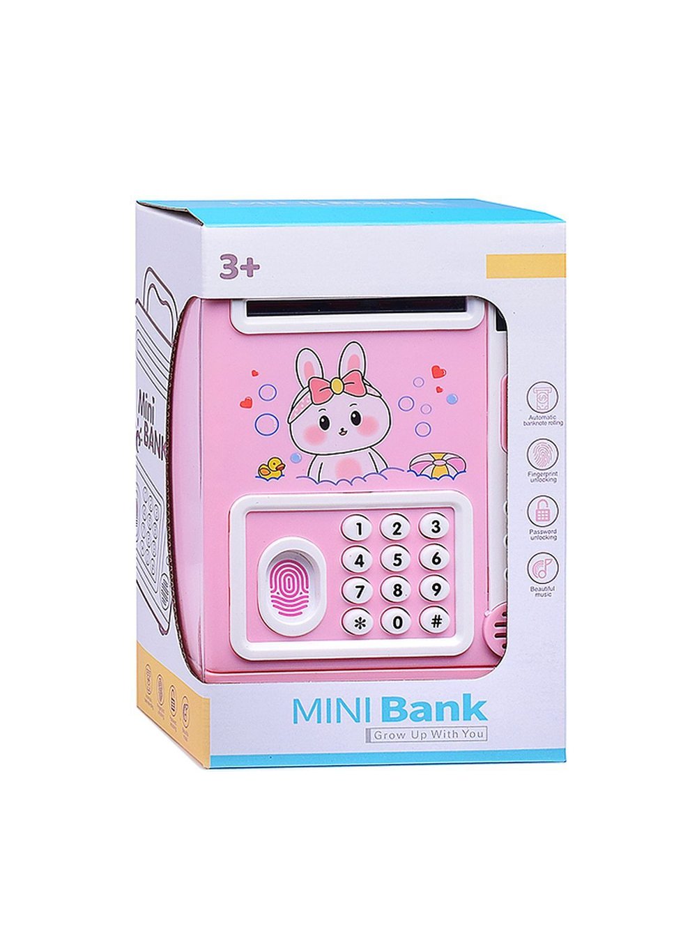 Игрушка Копилка Зайчишка, цвет розовый (5969C)