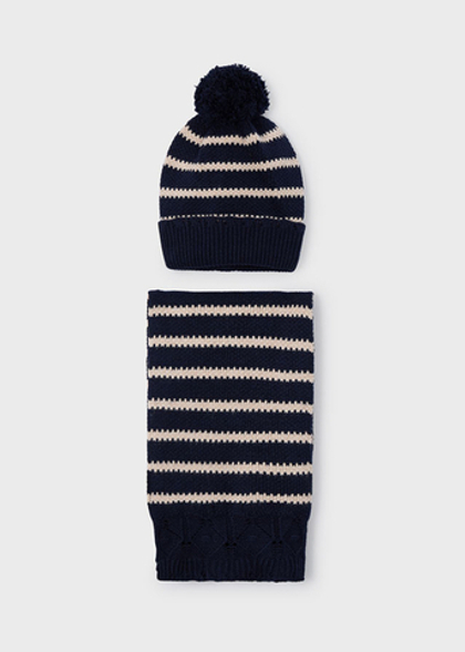 шапка с шарфом