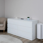 Комод Варма Прайм 6Д, 160*77*48 см, белый