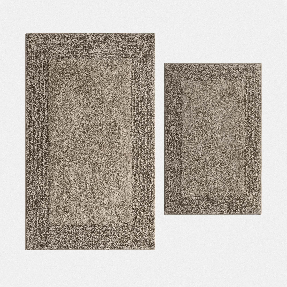 Набор из двух ковриков для ванной Petra | бежевый