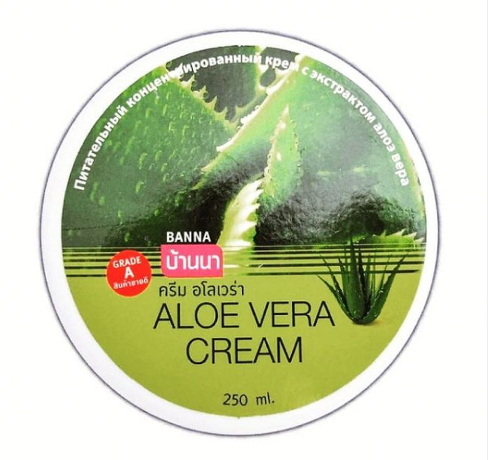 Крем для тела питательный алоэ вера BANNA Aloe Vera Cream 250 мл