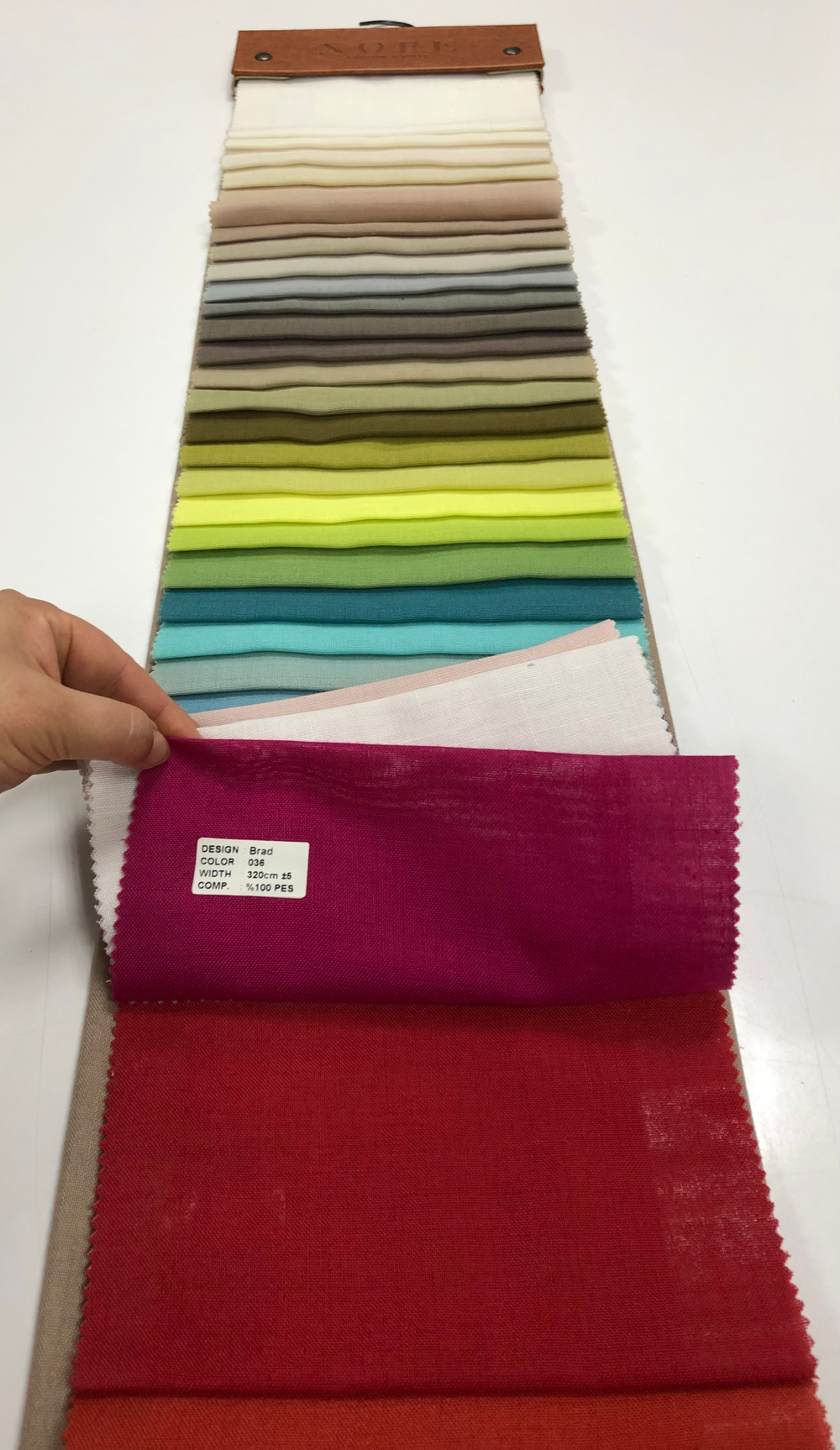 Тюль однотонная под лен Nope арт. Brad